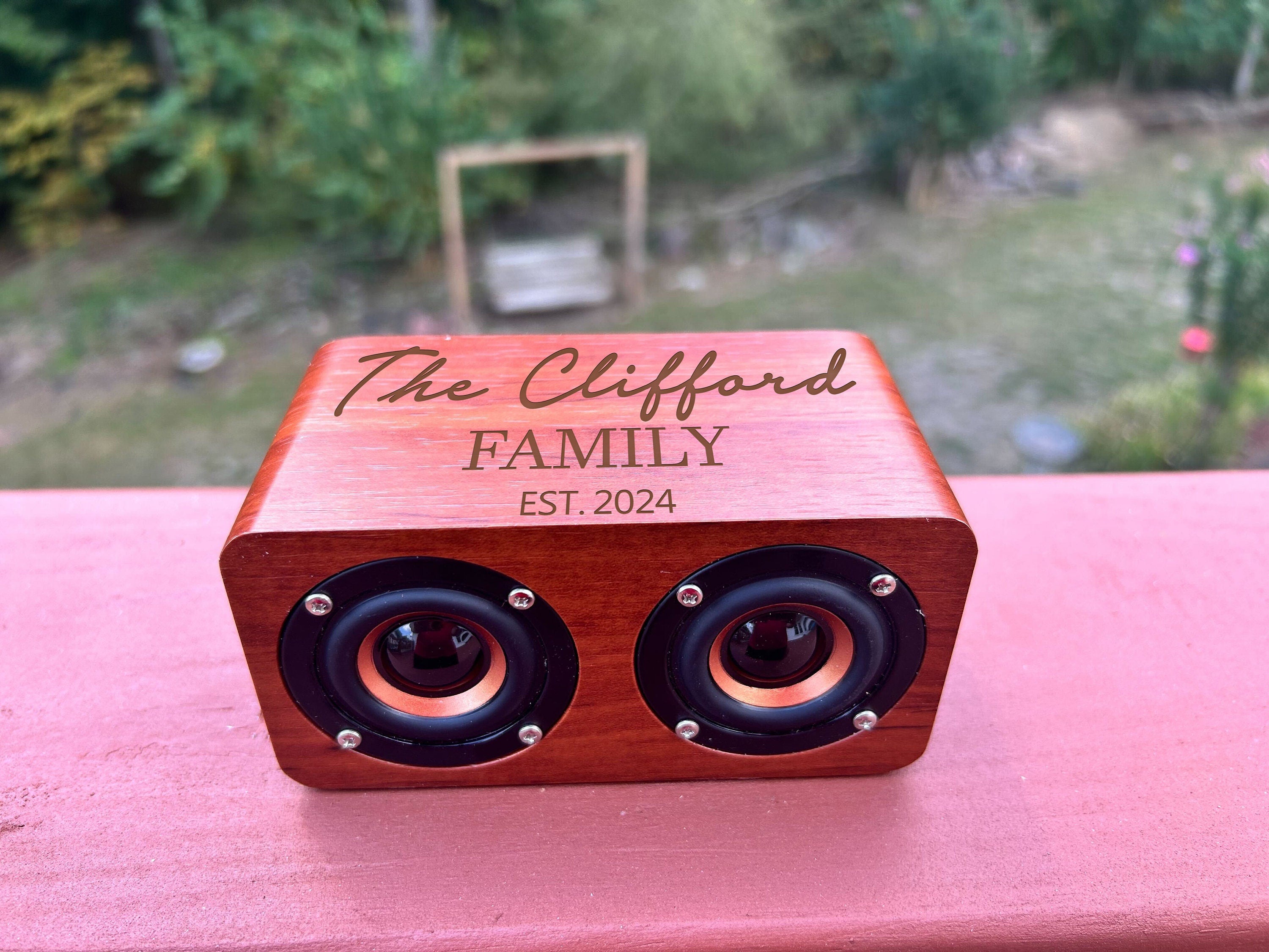 Personalized Wooden Bluetooth Speaker, Wireless Speaker