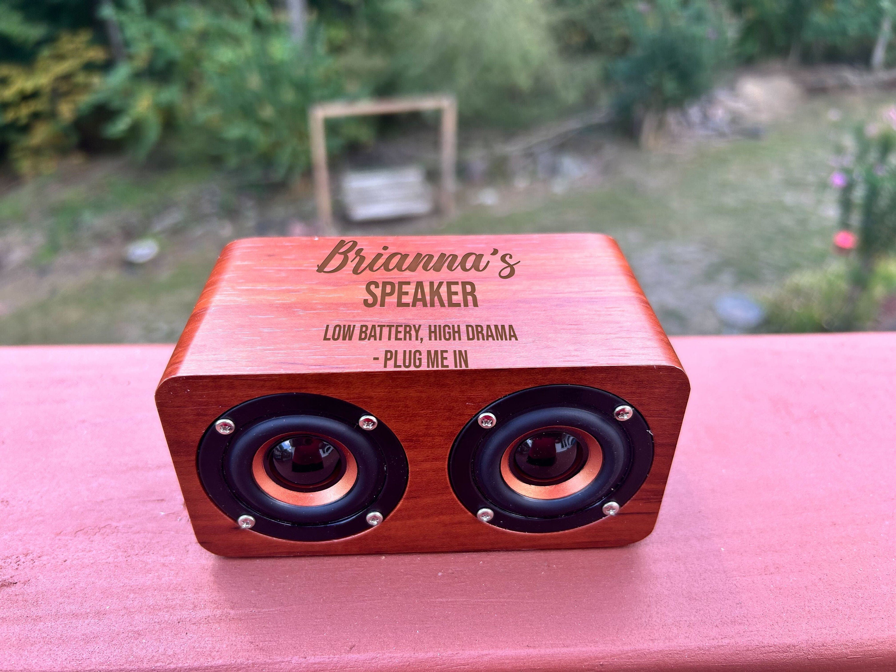 Personalized Wooden Bluetooth Speaker, Wireless Speaker