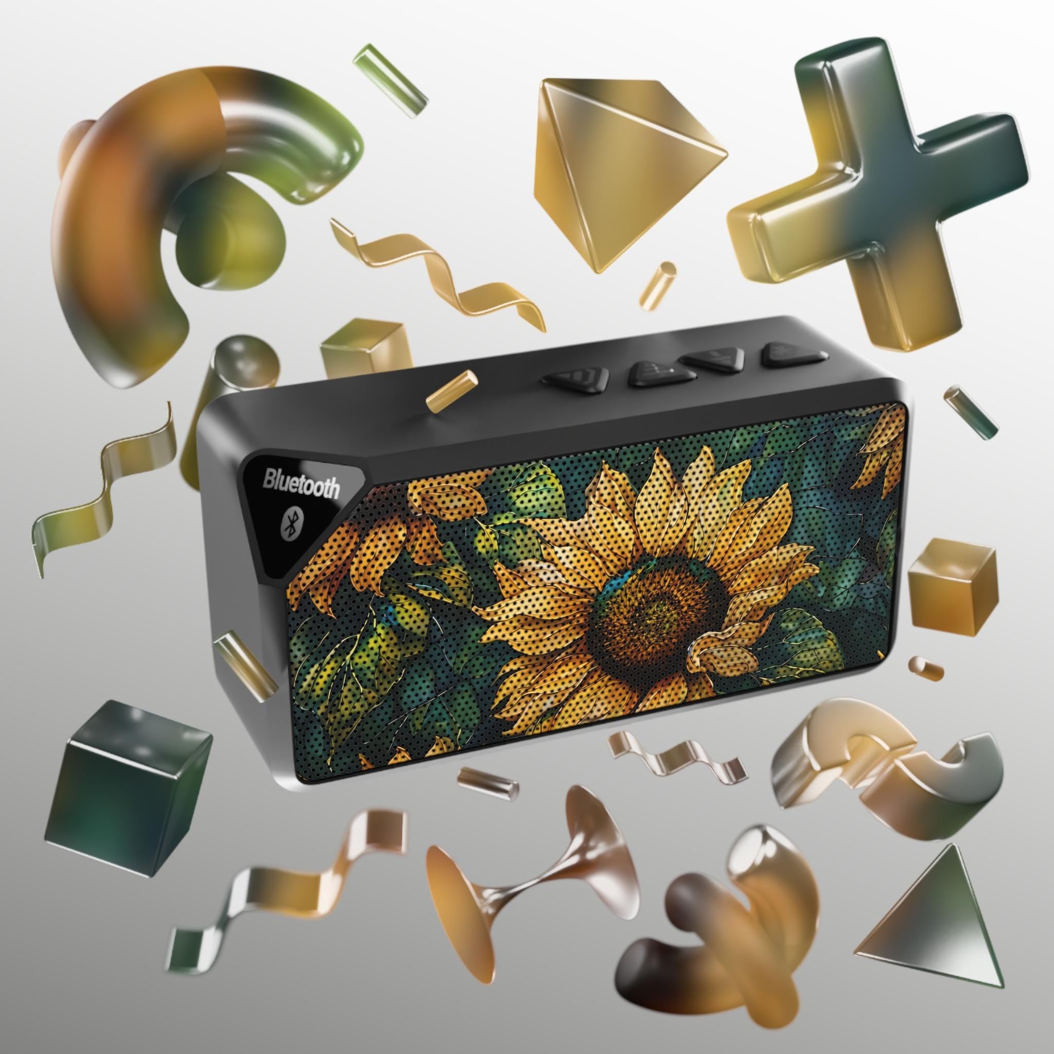 Sunflower Bluetooth Speaker, ABS Plastic Portable Wireless Speaker